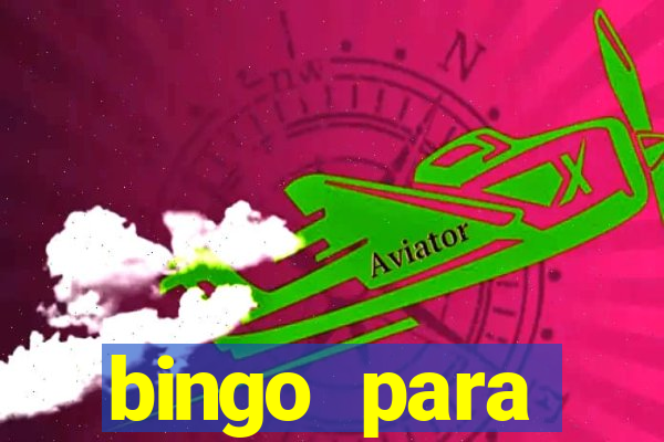 bingo para despedida de solteira para imprimir